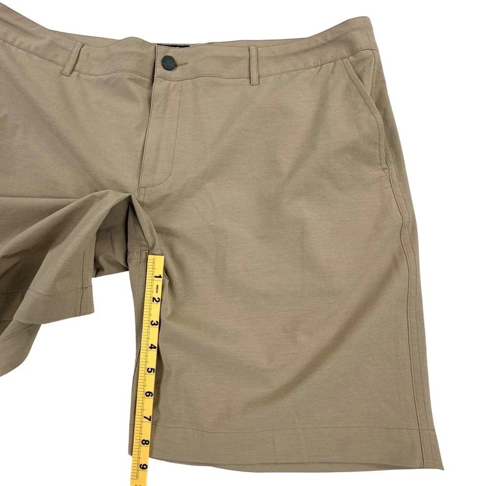 Faherty All Day Shorts Men 40 Khaki Tan Performance Stretch Quick Dry Chino